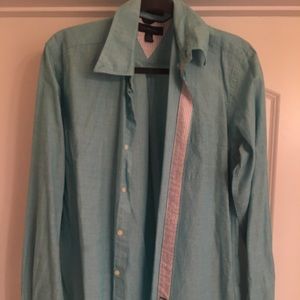 Tommy Hilfiger Men’s Turquoise Button Down